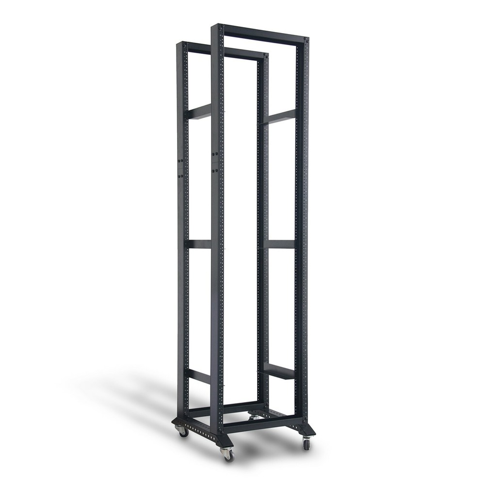 28U 4 Post Open Frame 19" Data Network Desktop 24in Deep Server/Audio Rack 800MM