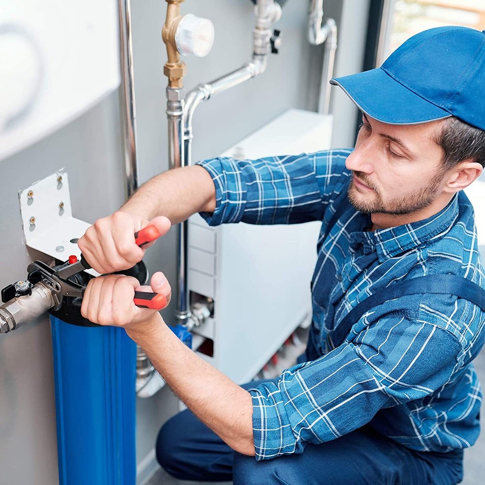 2Pack Whole House Water Filter Housing for 20" x 4.5" Water Filtration System