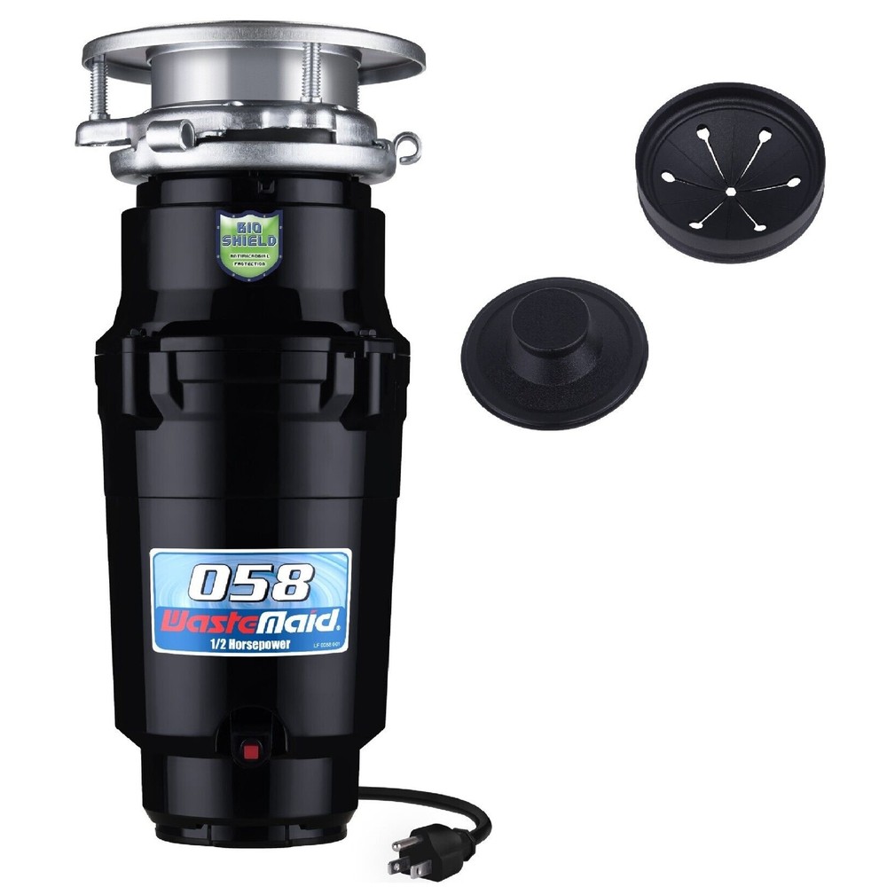 Waste Maid 1/2 HP Continuous Feed Garbage Disposal with Cord, Quiet and Compact
