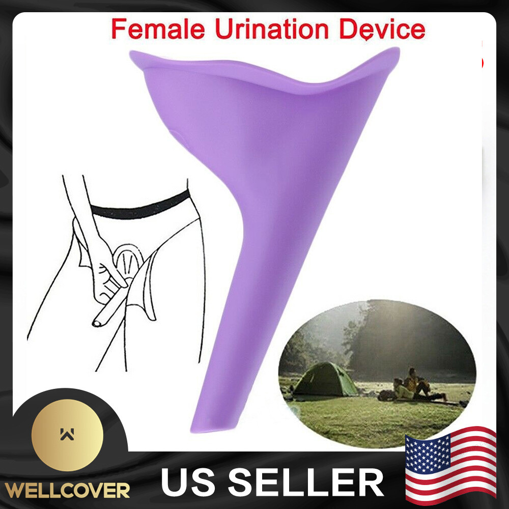 6x Portable Female Woman Ladies She Urinal Urine Wee Funnel Camping Travel Loo