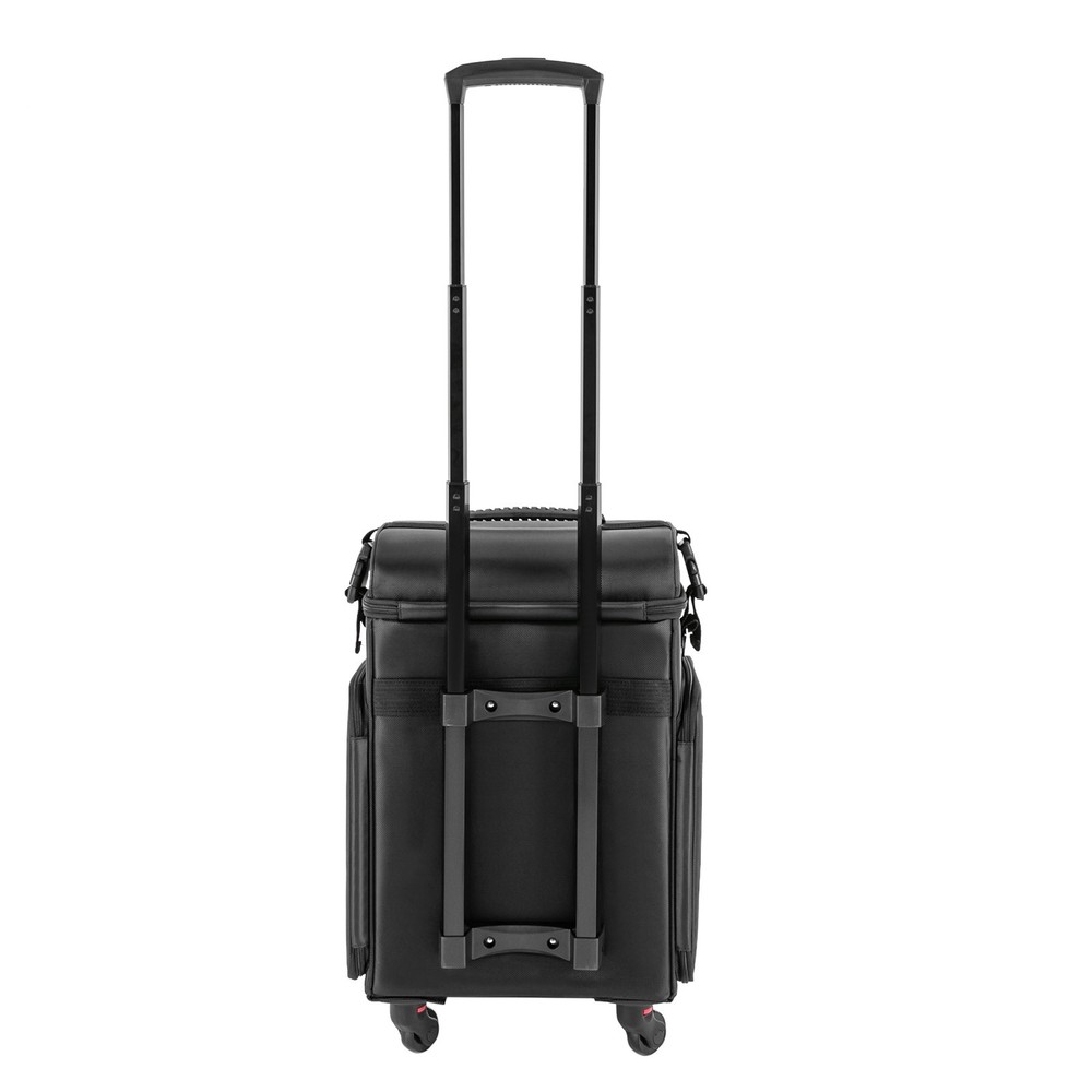 Travel Makeup Trolley with Multi Compartments Professional Rolling Cosmetic Case