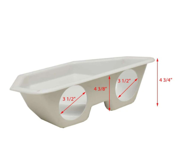 CROWNLINE CUP HOLDER PLASTIC PANEL MOONSTONE WHITE 62844 MARINE BOAT