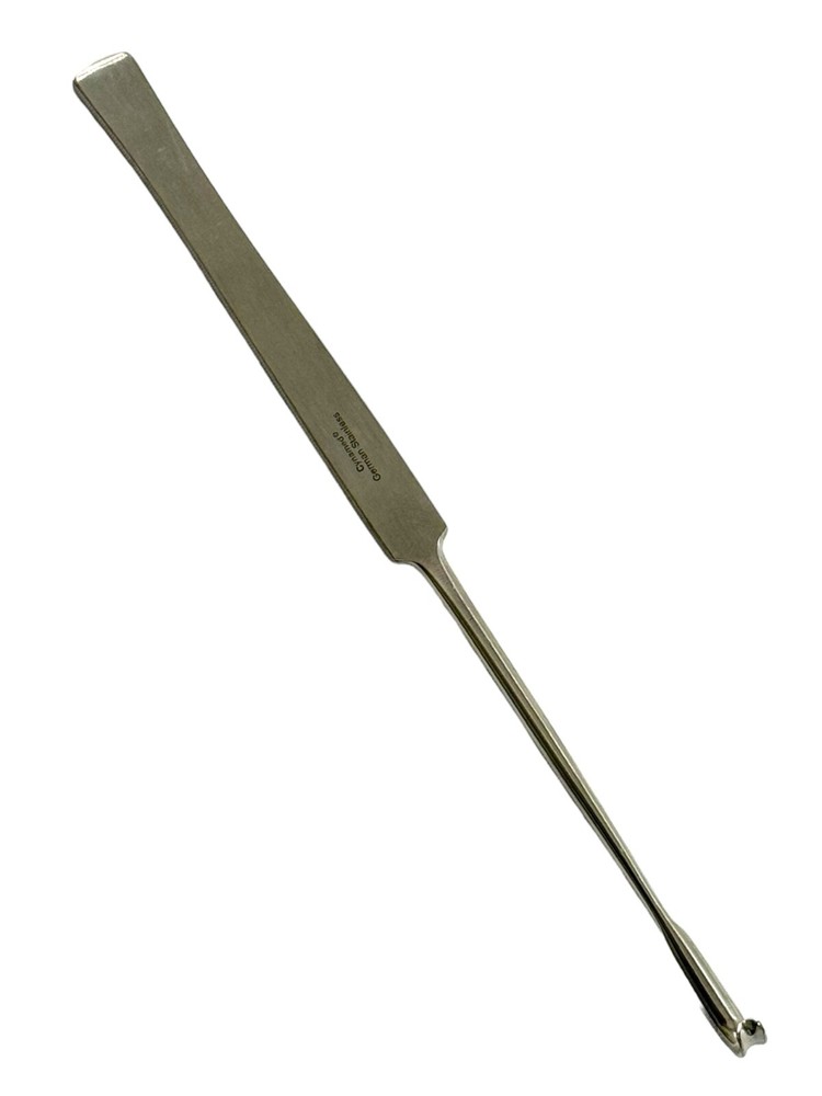 Cat Spaying Snook Hook 8" (20cm) Smooth Flat Handle, German Stainless (1 Piece)