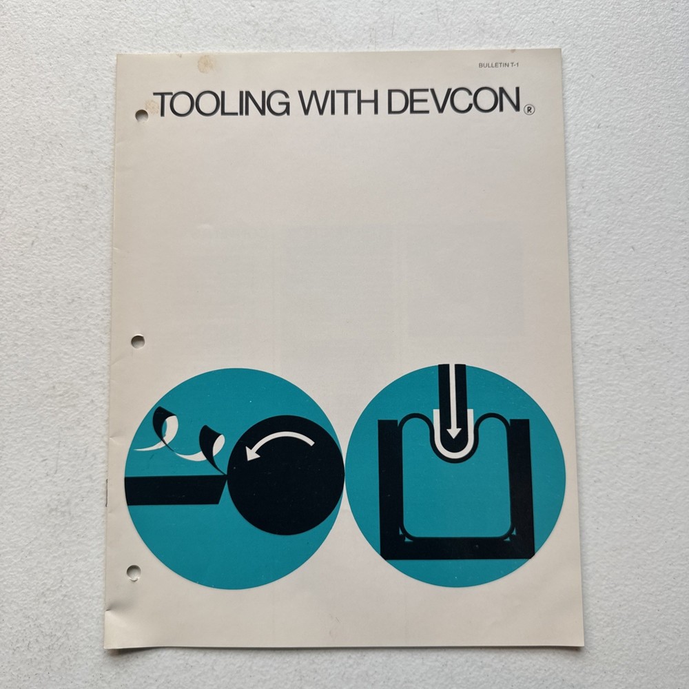 Devcon Corporation Danvers, Mass Tooling With Devcon Bulletin T-1 Catalog