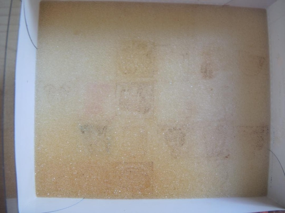 Tokyo antique stamp set #fcf1af