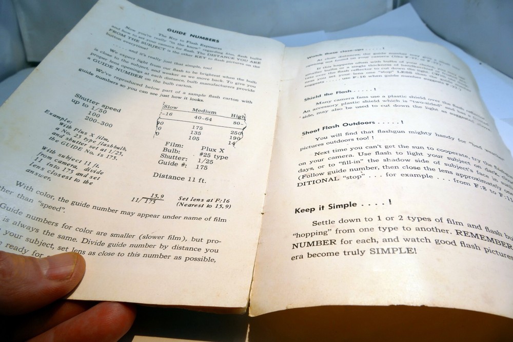 Argus C Cameras Flash Instruction Manual User Guide Book