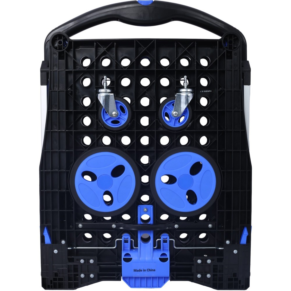 Collapsible Utility Cart Multi Use 2-Tier with Baskets Blue