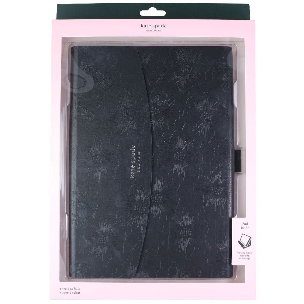 Kate Spade Envelope Folio Case for iPad 10.2 - Reverse Hollyhock/Black