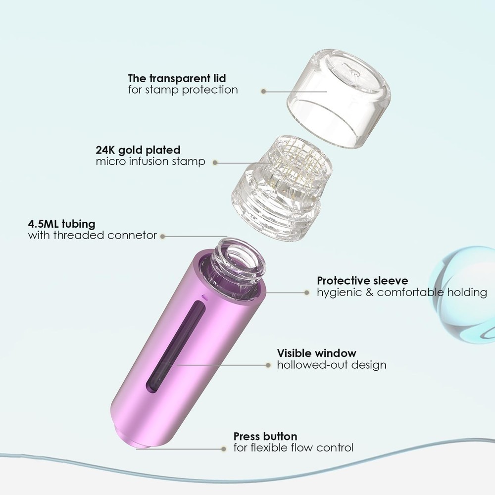 Compact Derma Roller with Micro Infusion Head: Elevate Your Skincare Routine