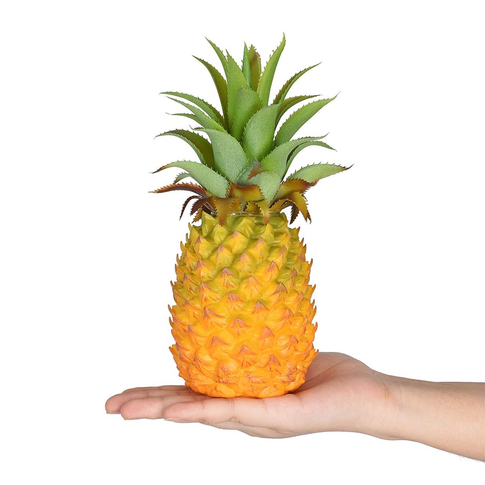 Lvydec Artificial Pineapple, Realistic Fruit 8.2" - 1 Pack, Yellow