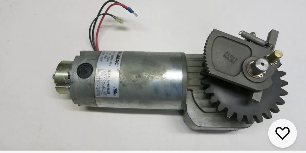 Acorn Brooks Motor, Gear Box & Overspeed