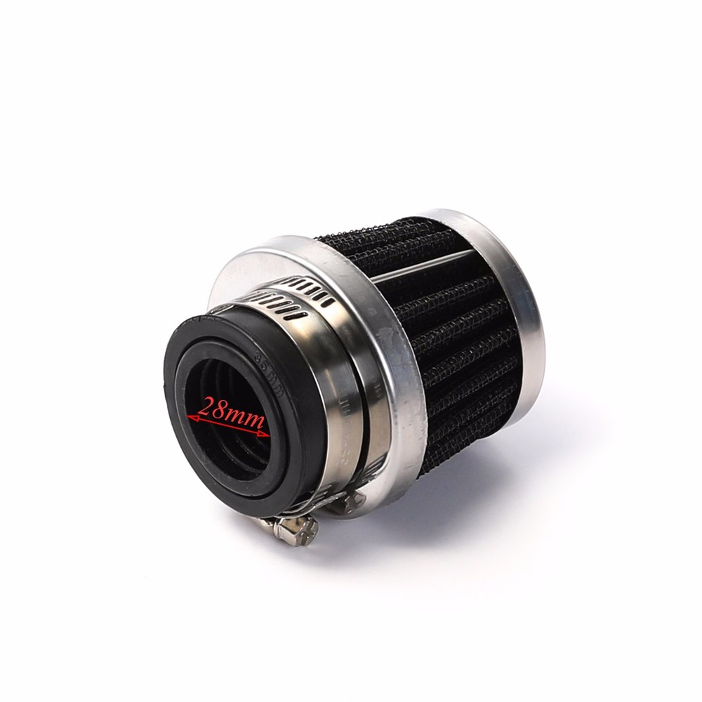 PERFORMANCE 28mm HI FLOW CHROME POD AIR/FILTER UNIVERSAL CLEANER