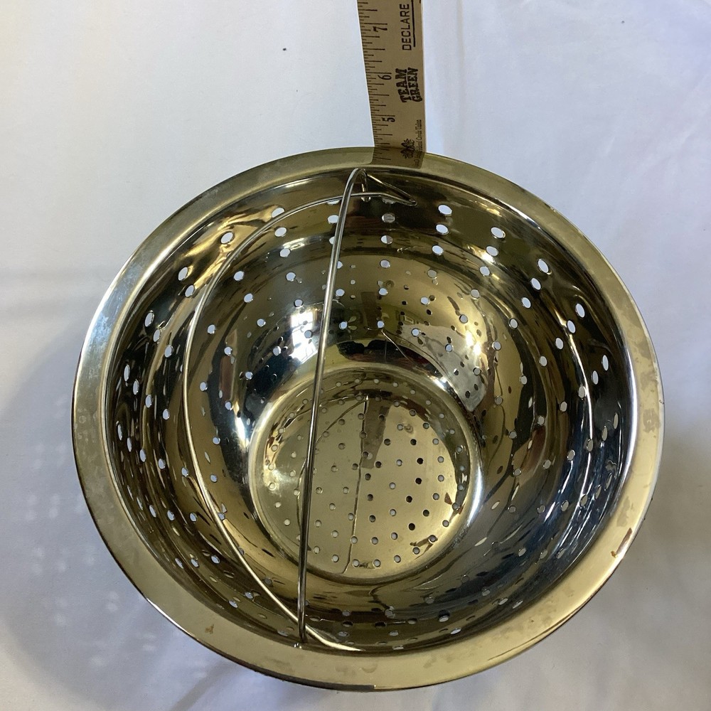 Wolfgang Puck Stainless Steamer/Collander Insert With Handles