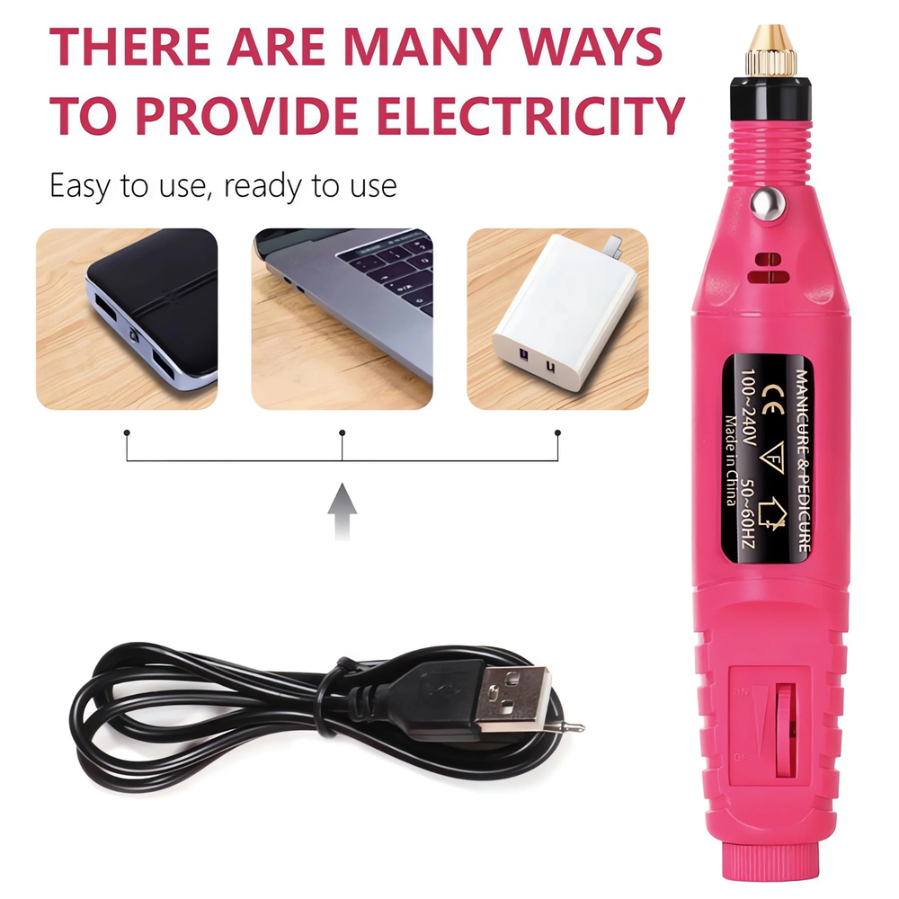 Professional Electric Nail Drill Machine Manicure Tool Pedicure Machine Set Kit
