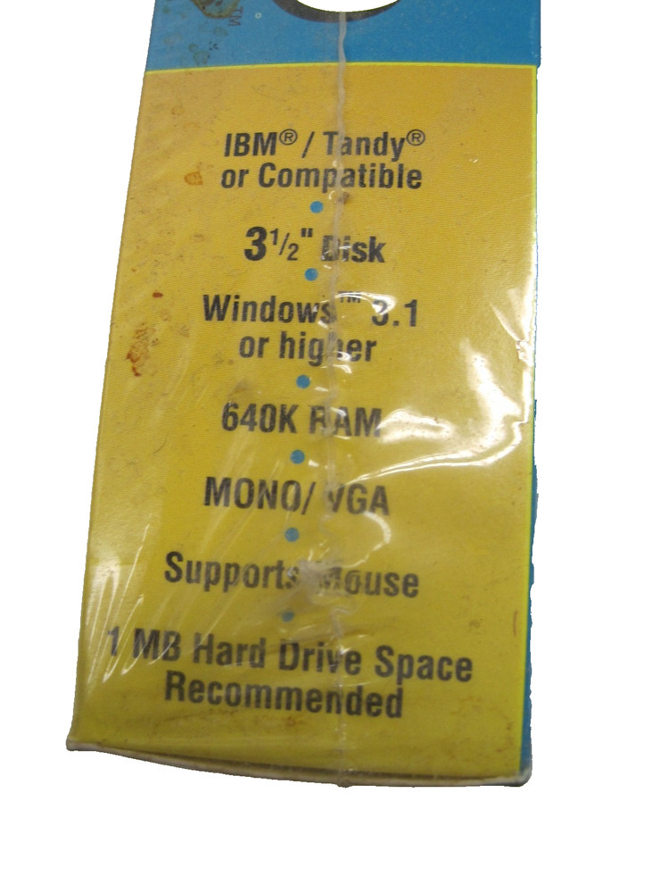 Sealed big box Orbis EE Bond for Windows program diskette 1994