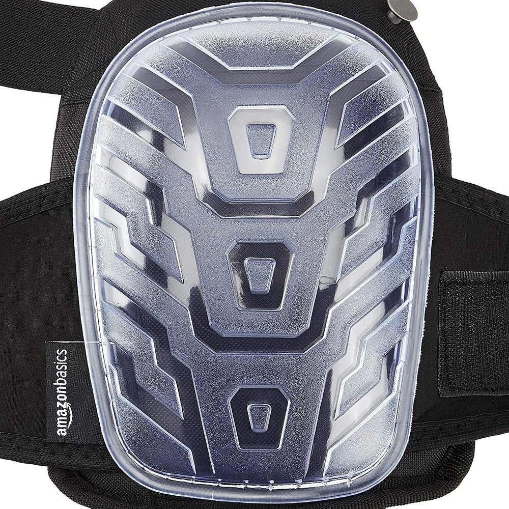 AmazonBasics Professional Gel Cushion Knee Pads - 1 Pair, Clear