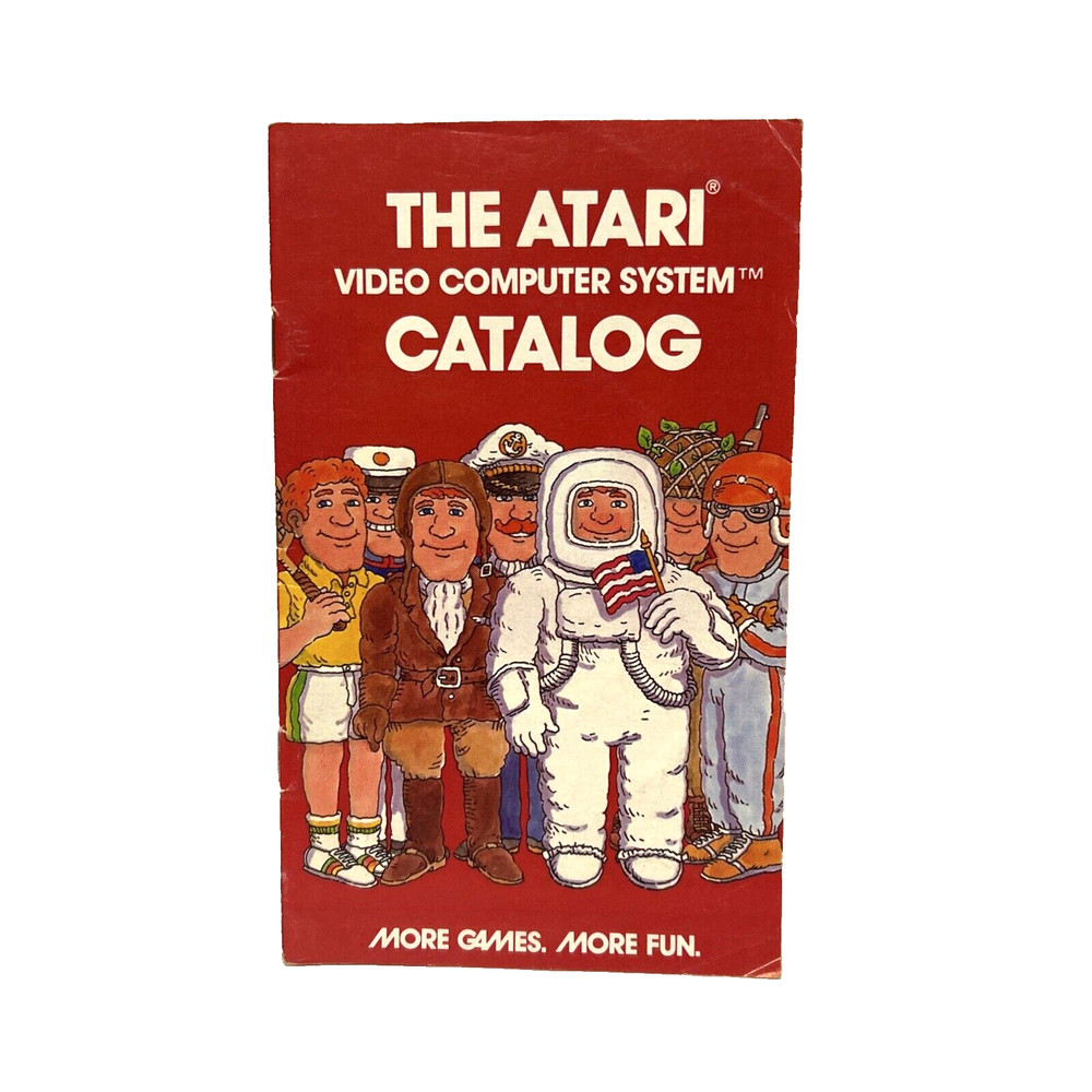 Atari 2600 Video Compter System Catalog Manual Only Authentic Vintage Red 1978