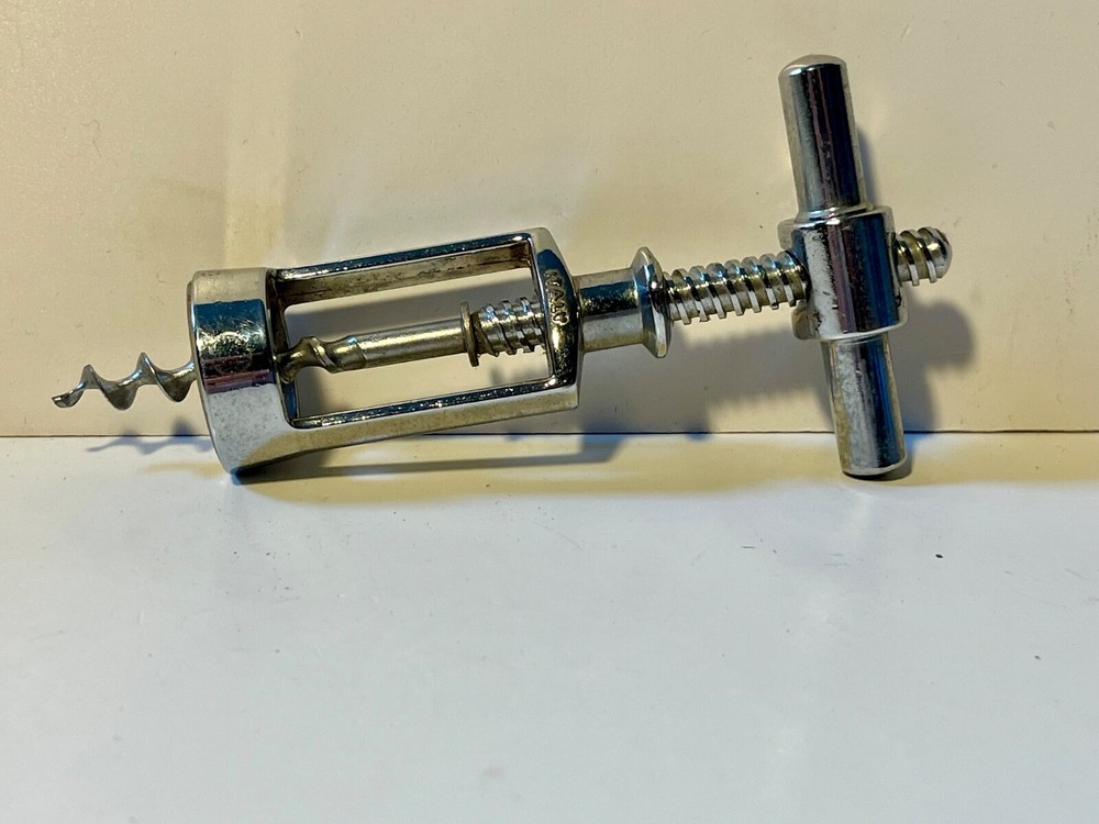 Vintage IRVINWARE ITALY T-Frame Corkscrew Wine Bottle Cork Puller