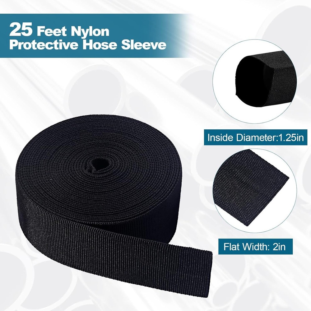1.25" ID Nylon Cable Protector Sleeve 25ft