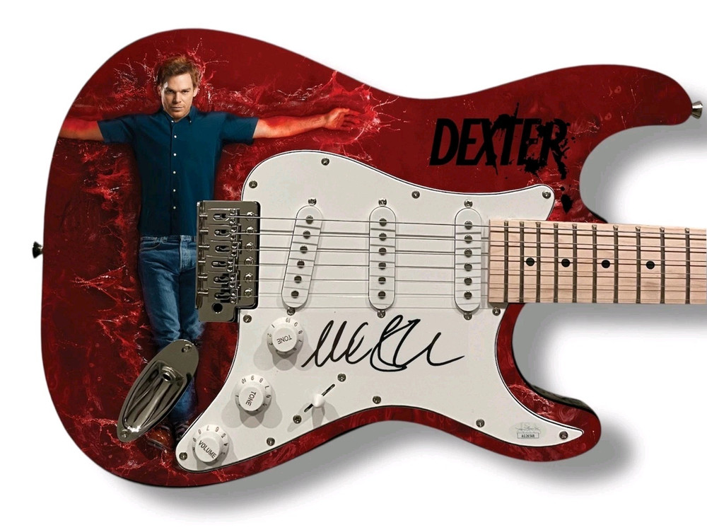 Michael C Hall Signed Guiar Dexter JSA COA