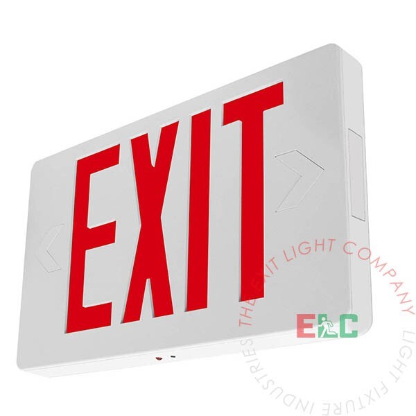 LFI Lights | Thin Red LED Exit Light Sign | UL | LEDT-R-W-BB