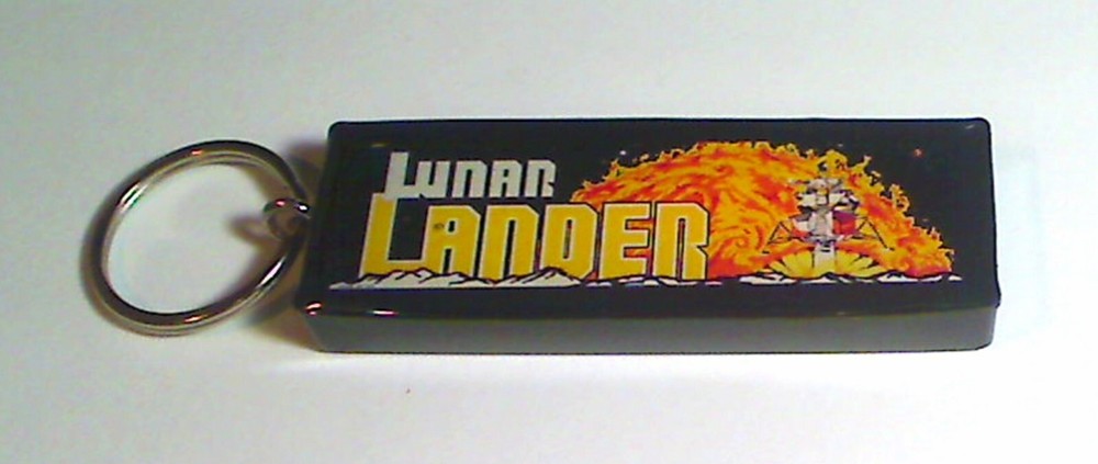 Lunar Lander  Arcade Marquee Coin Door accessory Keychain