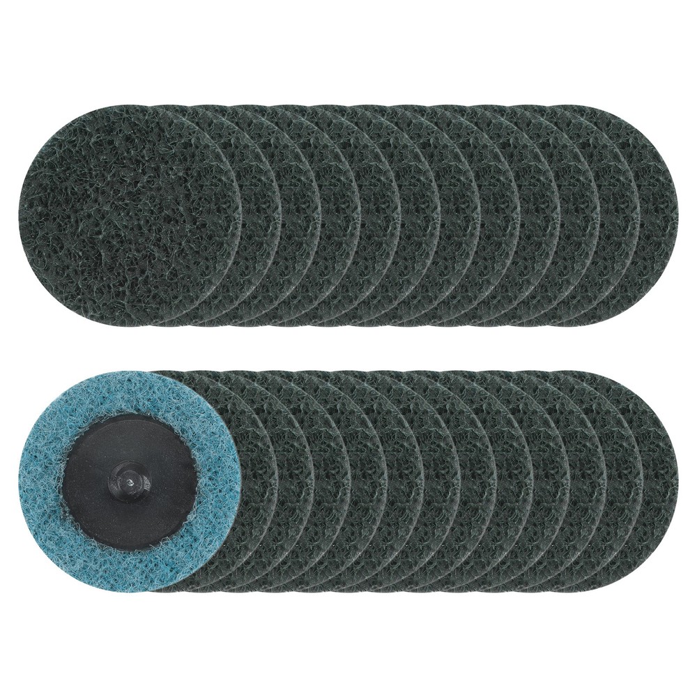 25pcs 2" 320 Grit Quick Change R-Type Sanding Discs Blue