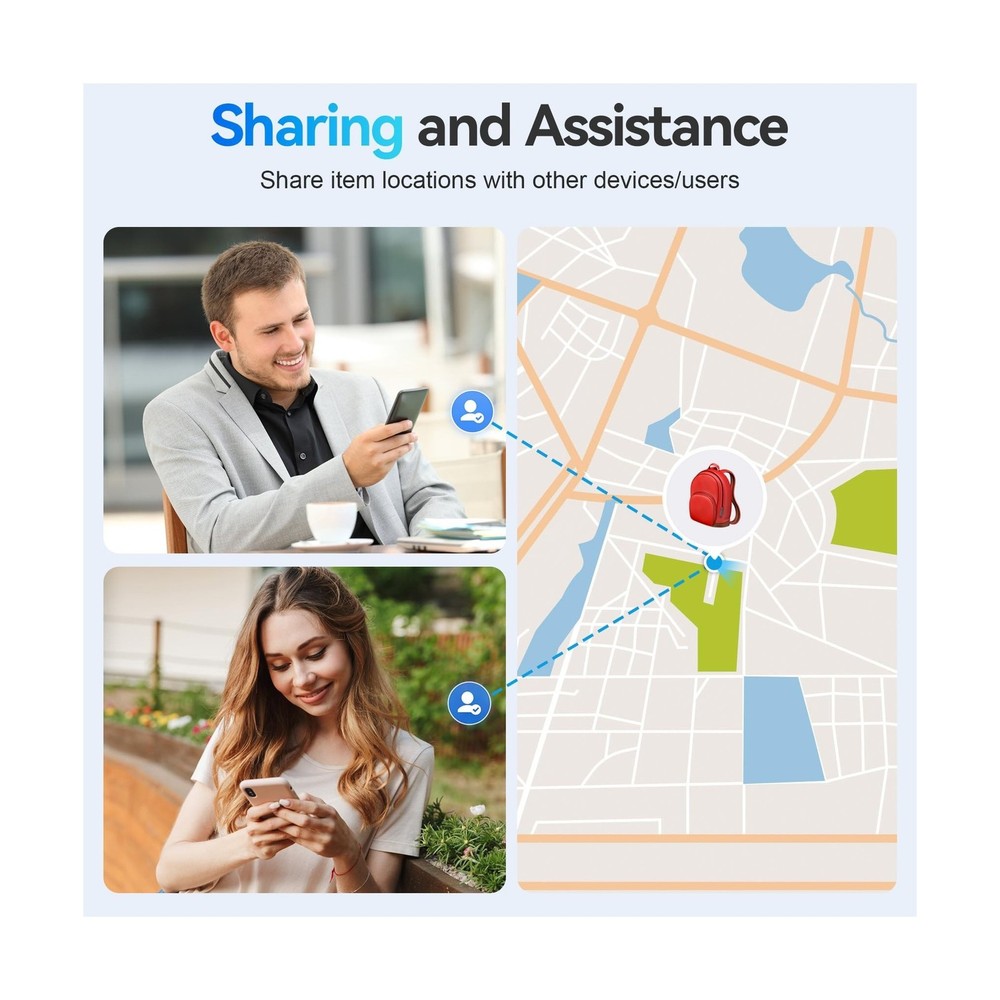 Air Tracker Tags for Android or iOS, Dual System Air Smart Tags-4 P... Fast Ship