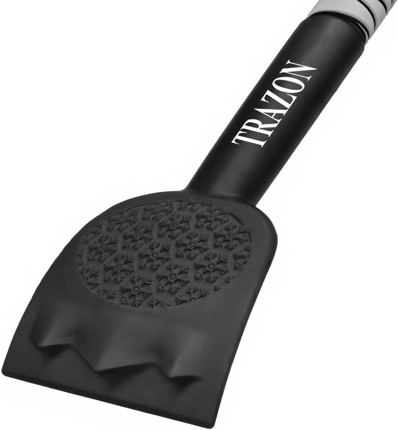 Lightweight Extendable Snow Tool - 42.4” Brush & Scraper for Winter Driving