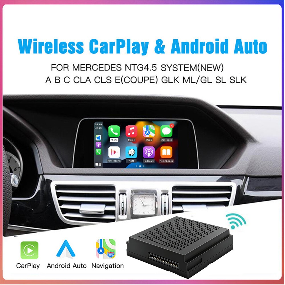 Wireless Apple CarPlay Android Auto For Mercedes Benz NTG 4.5 Module