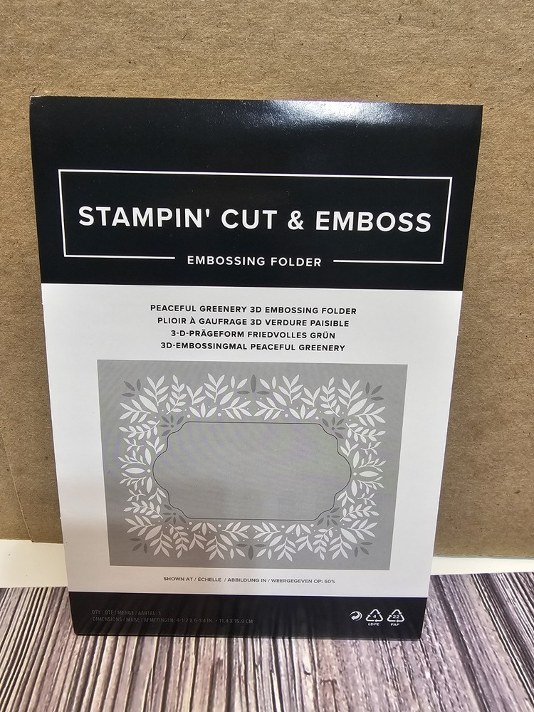 Stampin' UP!  PEACEFUL GREENERY 3D Embossing Folder