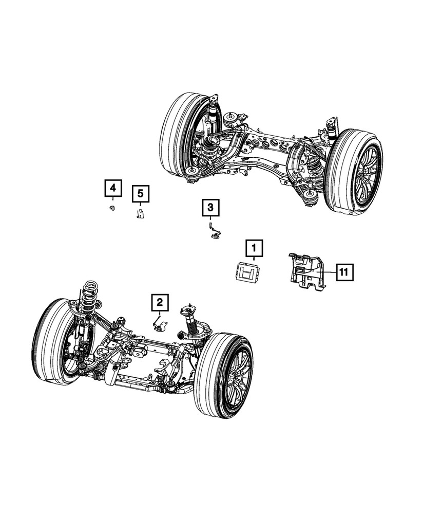 Genuine Mopar Active Damping Sensor 68320314AA