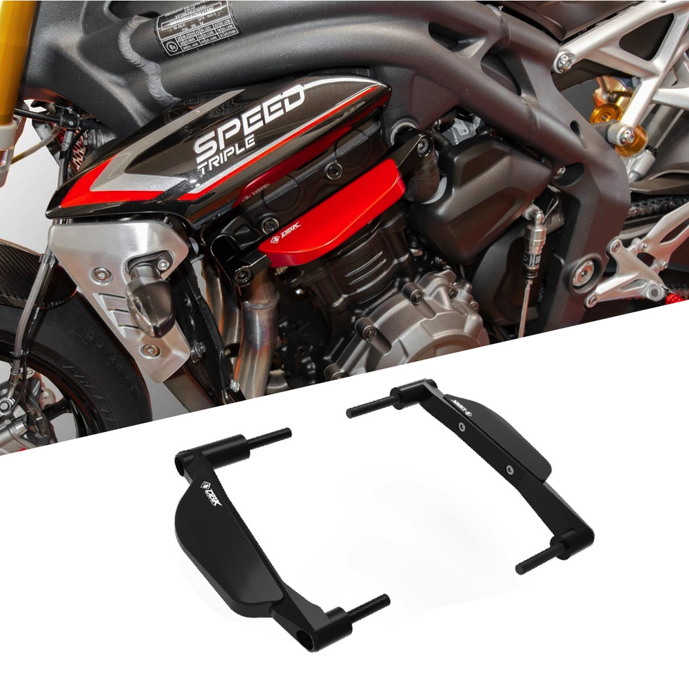 DBK Triumph Speed Triple 1200RS Frame Crash Protector Guards - Black