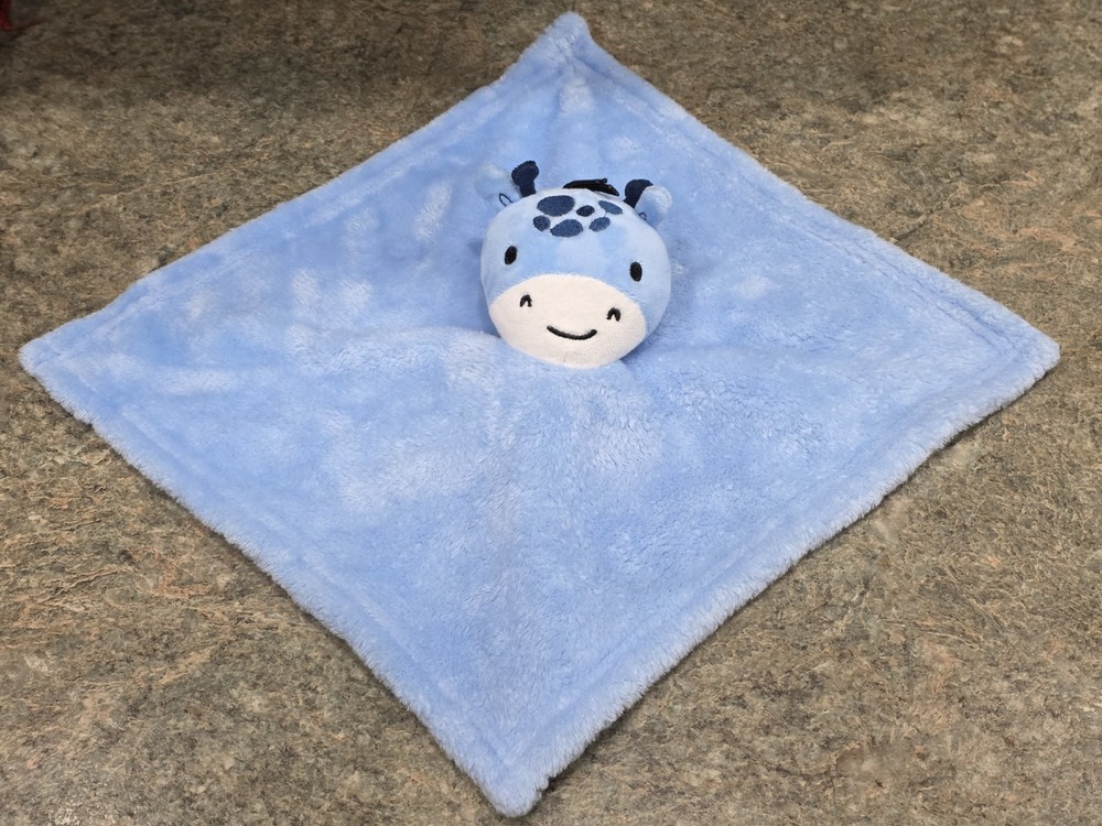 Dream Kids Blue Giraffe Security Blanket