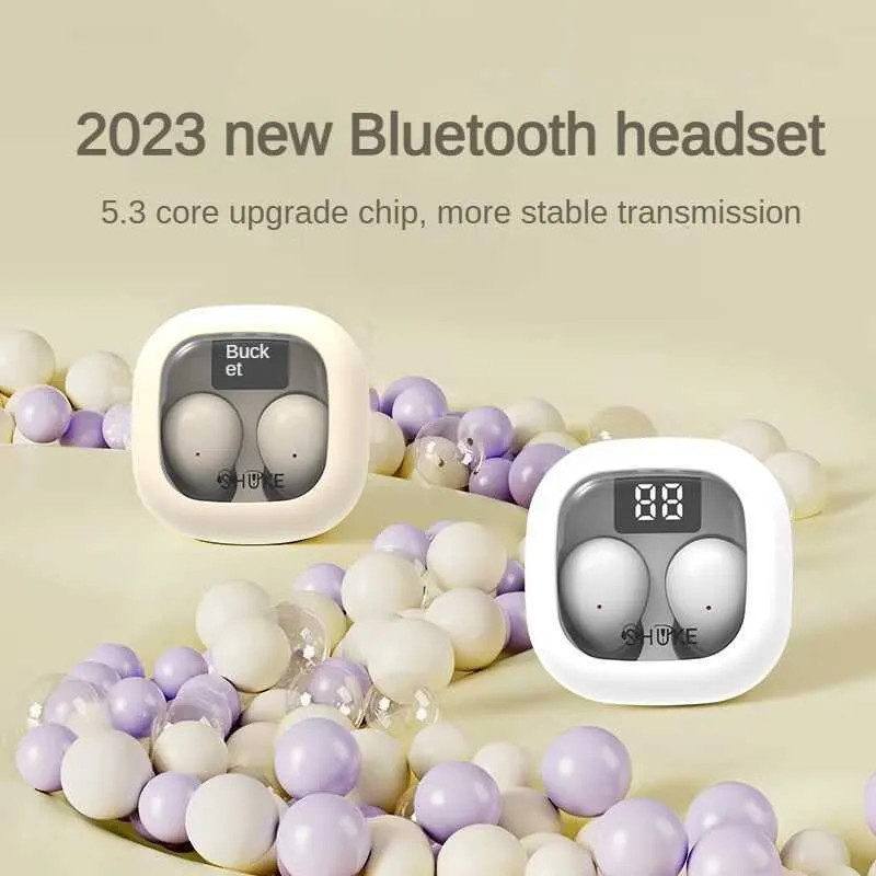 FRAZCOM Wireless Bluetooth 5.3, Waterproof Earphone Invisible In-Ear Earbuds