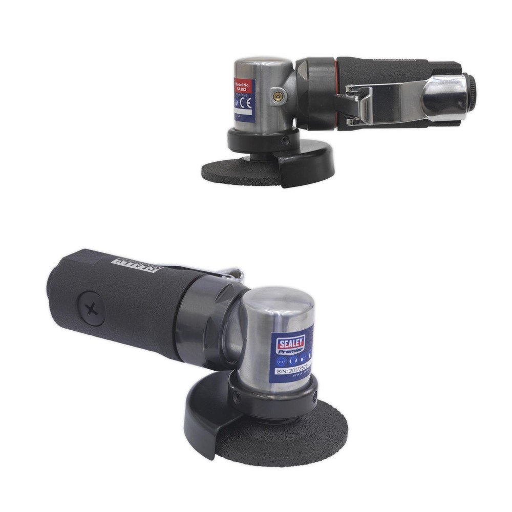 Sealey Air Mini Angle Grinder Ø58mm Premier Air Tool Garage Workshop