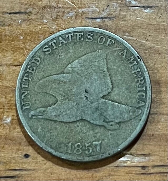 1857 Flying Eagle Cent 1c