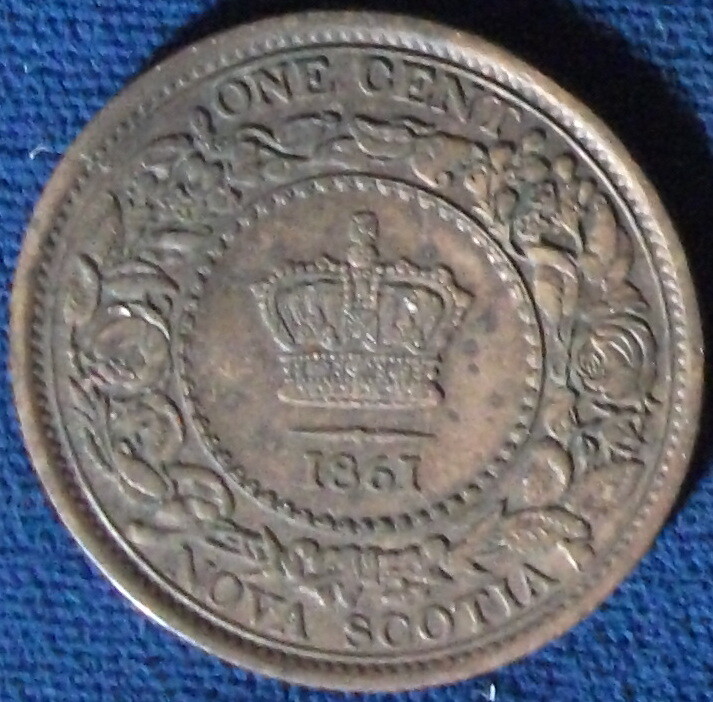 1861 Nova Scotia Cent XF+
