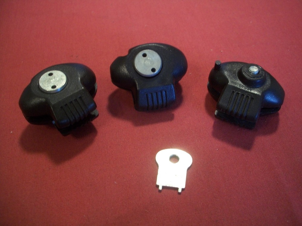 3 Keyed Trigger Locks w/ Key, NOS