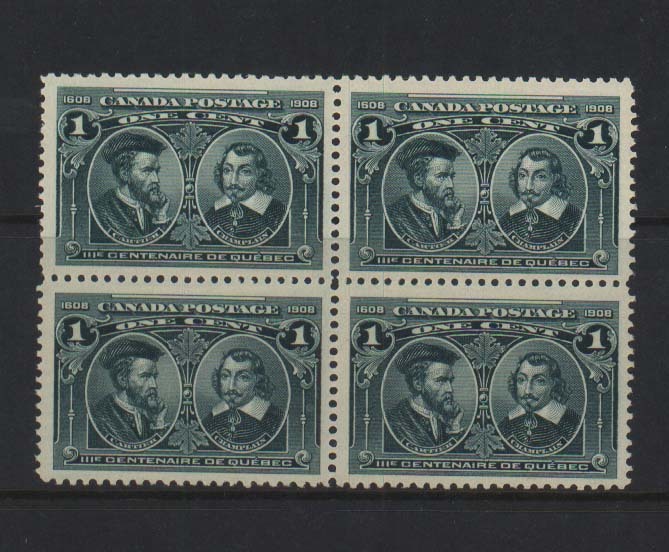 Canada #97 XF/NH Block **With Certificate**