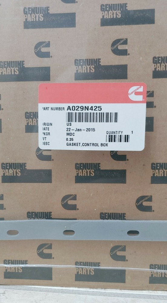 Cummins A029N425 Control Box, Gasket