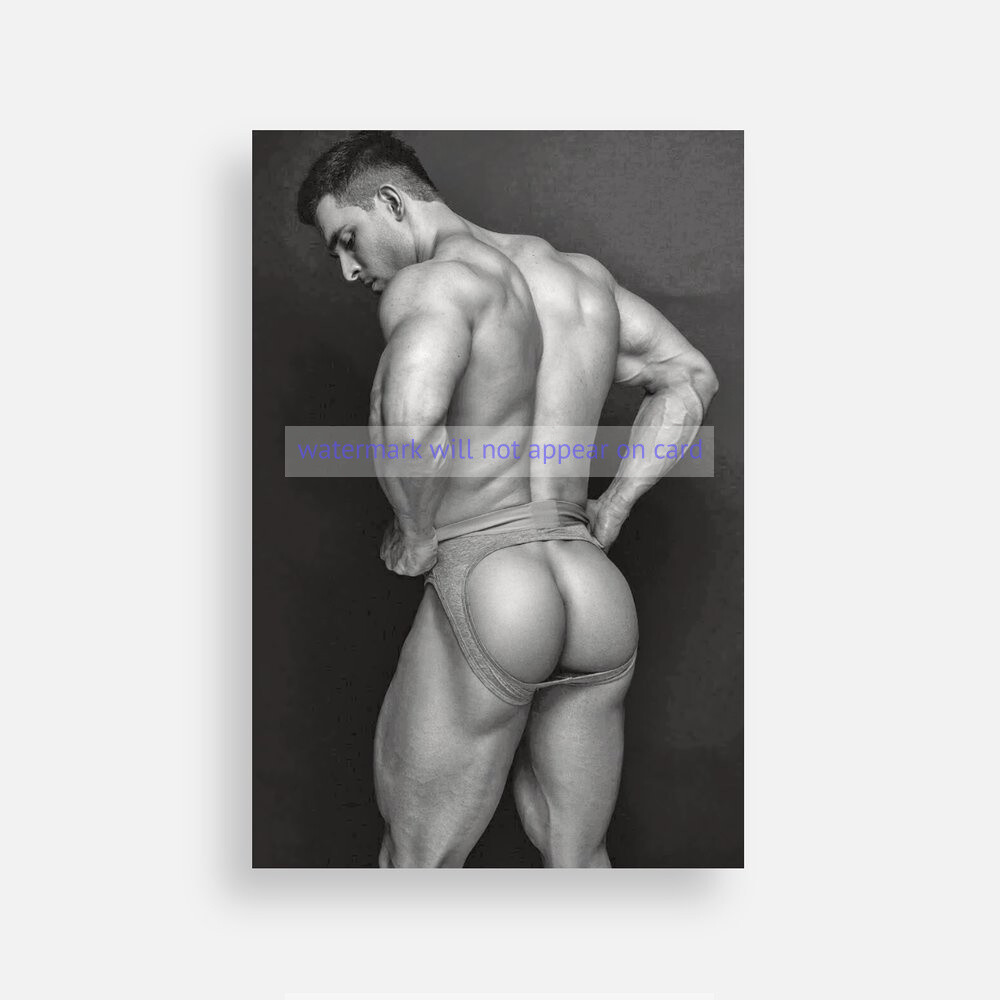 POSTCARD Print / Shamil nude from back