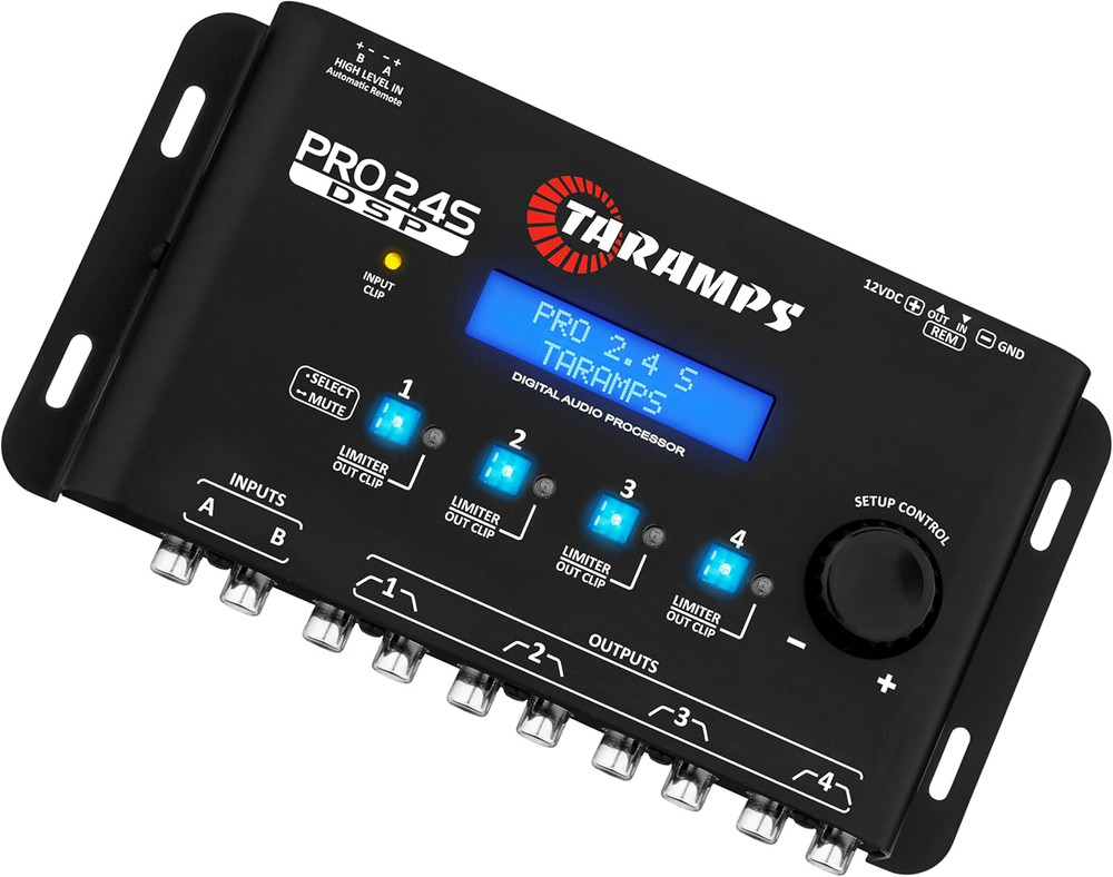 Taramps Pro 2.4S DSP Crossover Full Digital Signal Processor & 15-Band Equalize