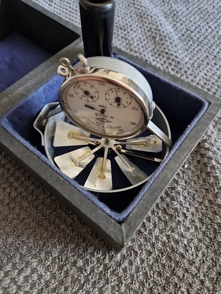 Vintage USSR Soviet Handheld Anemometer Wind Speed Meter