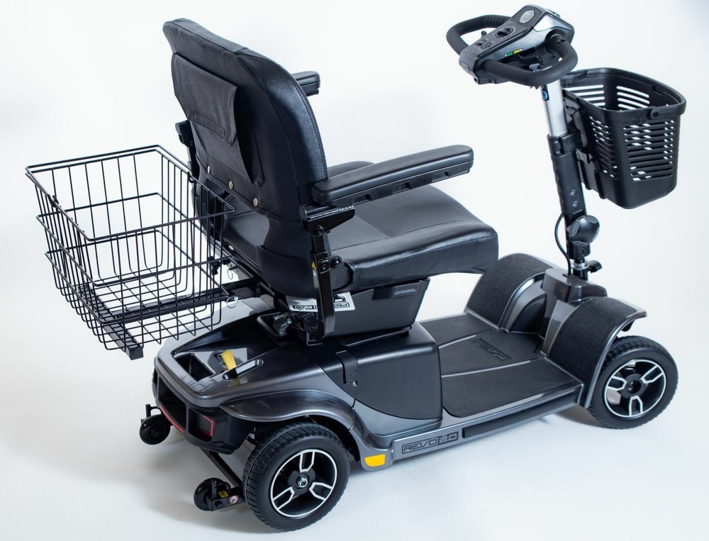 Rear Basket Accessory for Pride Mobility Scooter Sturdy Center-Support