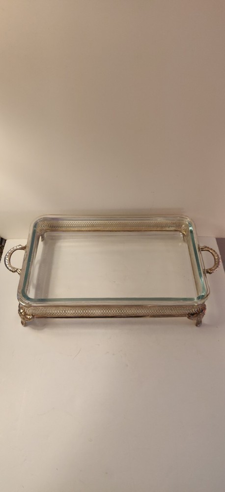 Silver Plated Casserole Server 14 1/2 X 9 1/2