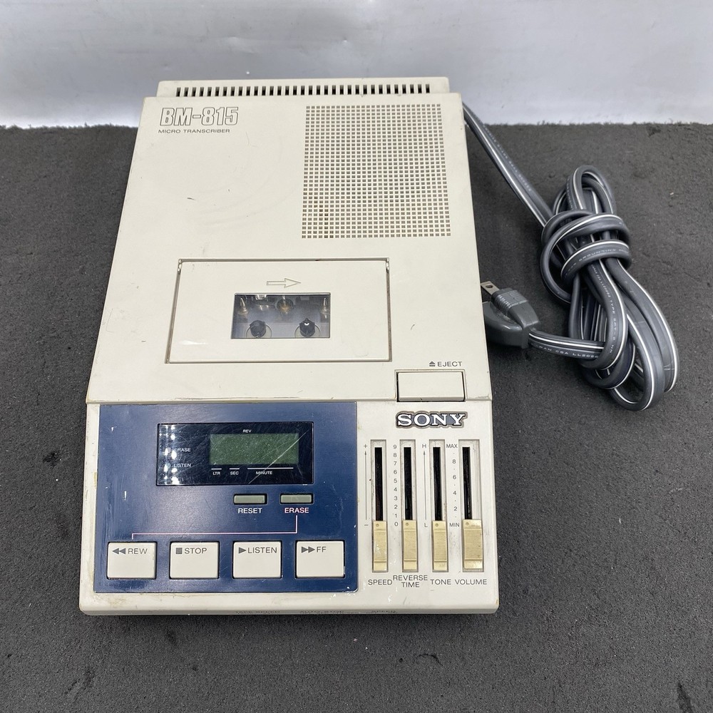 SONY BM-815 MICRO TRANSCRIBER MADE IN JABAN TESTED