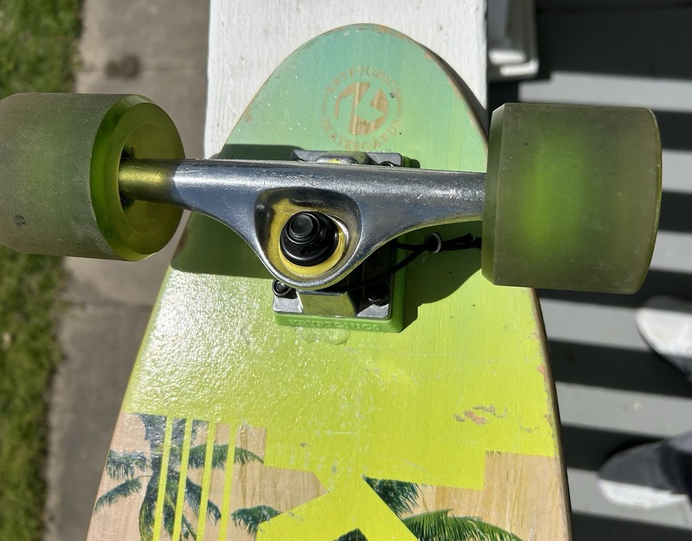 KRYPTONICS Skateboard Sun & Palm Trees 36" Complete Longboard