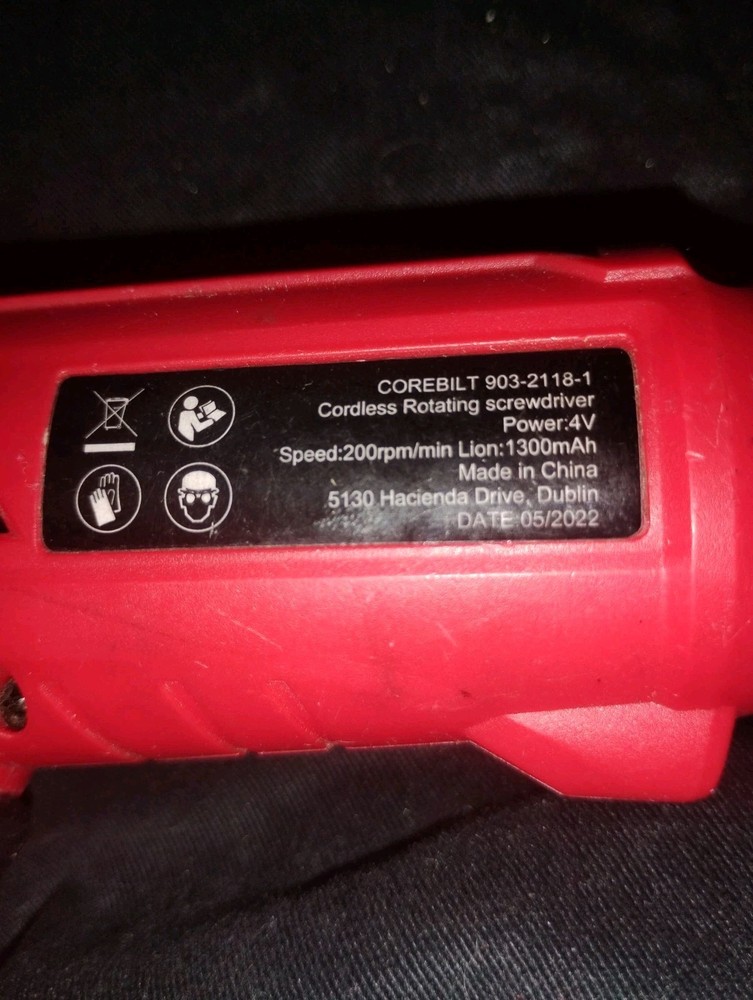 Corebilt 4V Cordless Rotating Screwdriver