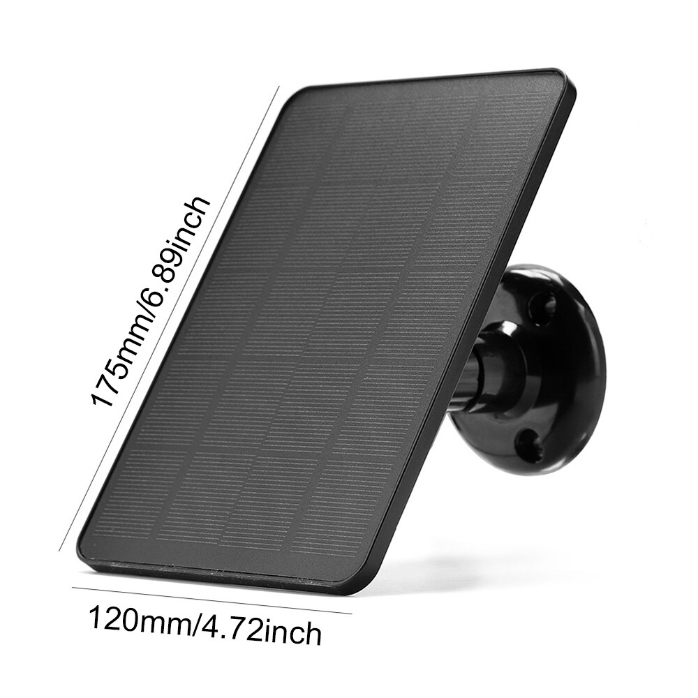 Solar Panel Micro USB C Power CCTV Camera Security Cam Battery Charger Outdoor